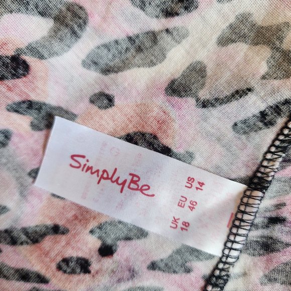 Pink Animal Print Fit and Flare Dress SZ14 - Picture 5 of 6